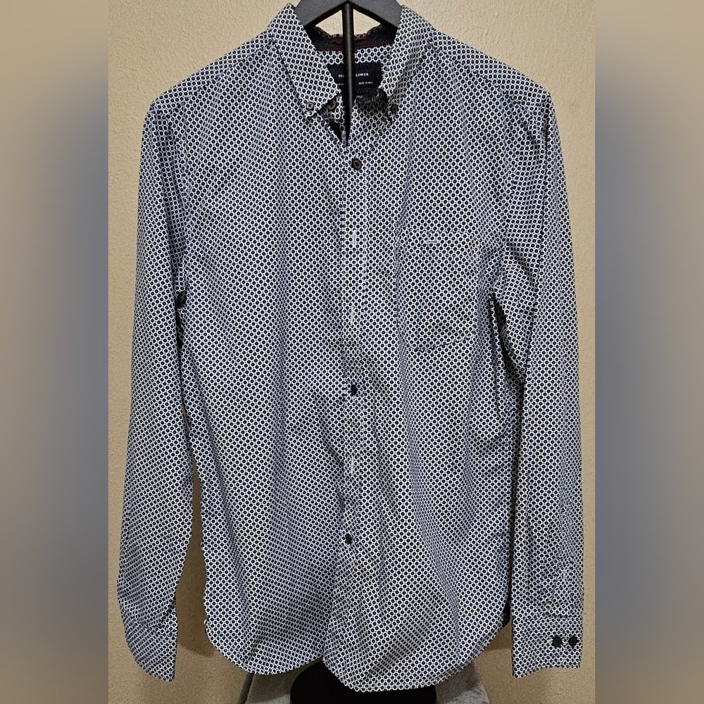 Denim & Flower Blue and White Button Down Shirt